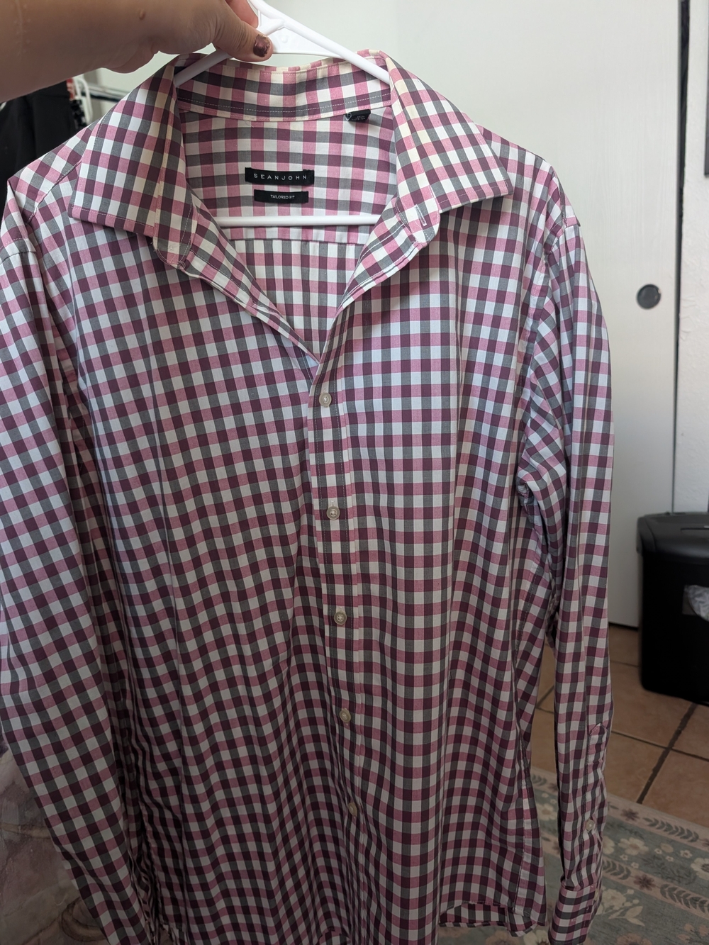 Sean John Men’s Check Dress Shirt
